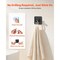 Pack of 4 Adhesive Wall Hooks Self-Adhesive Heavy-Duty Stainless-Steel Towel Coat Hanger